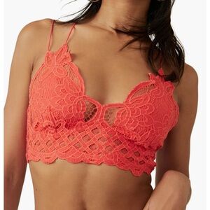 Free People One Adella Bralette, M, NWOT, Watermelon